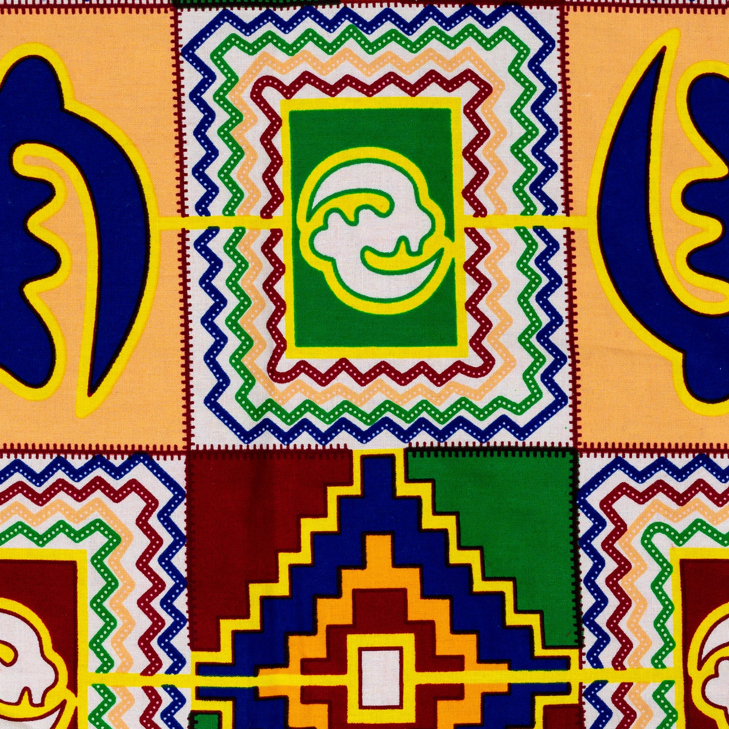 afrikai mintás színes csősál adinkra