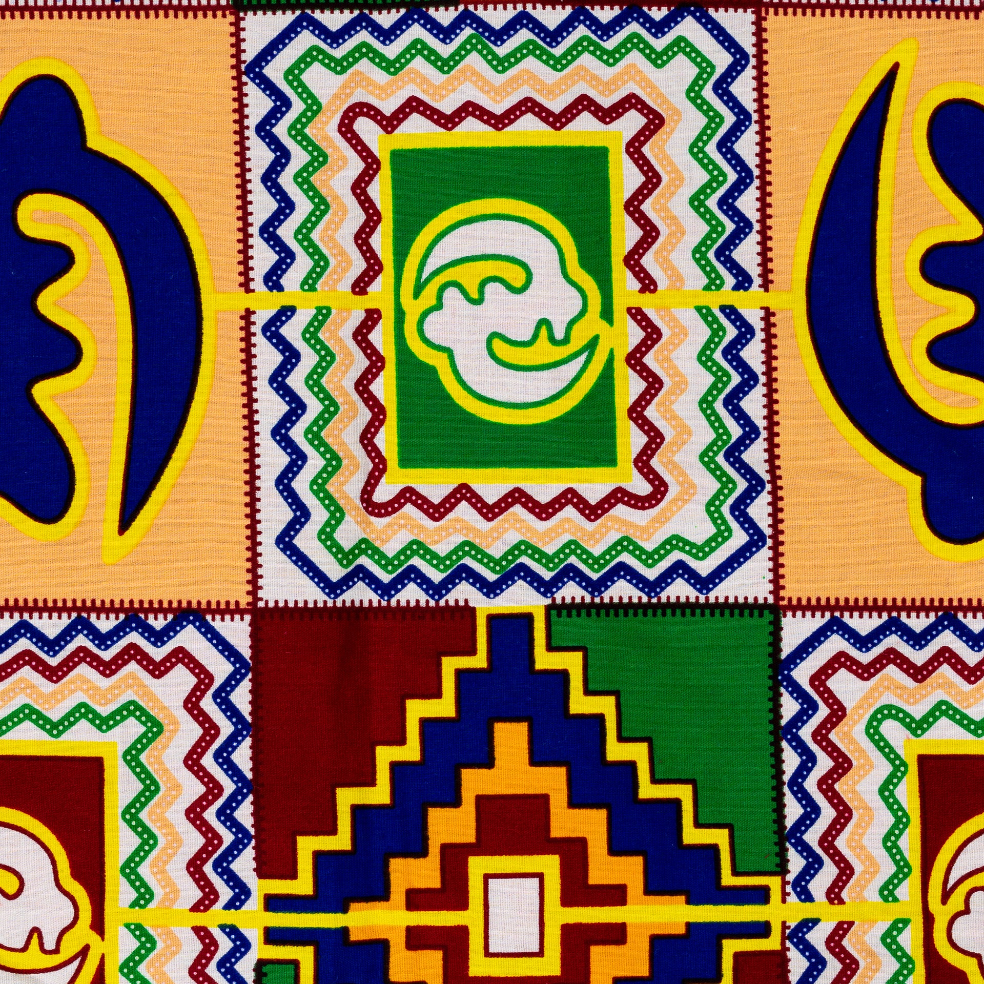 afrikai mintás színes csősál adinkra