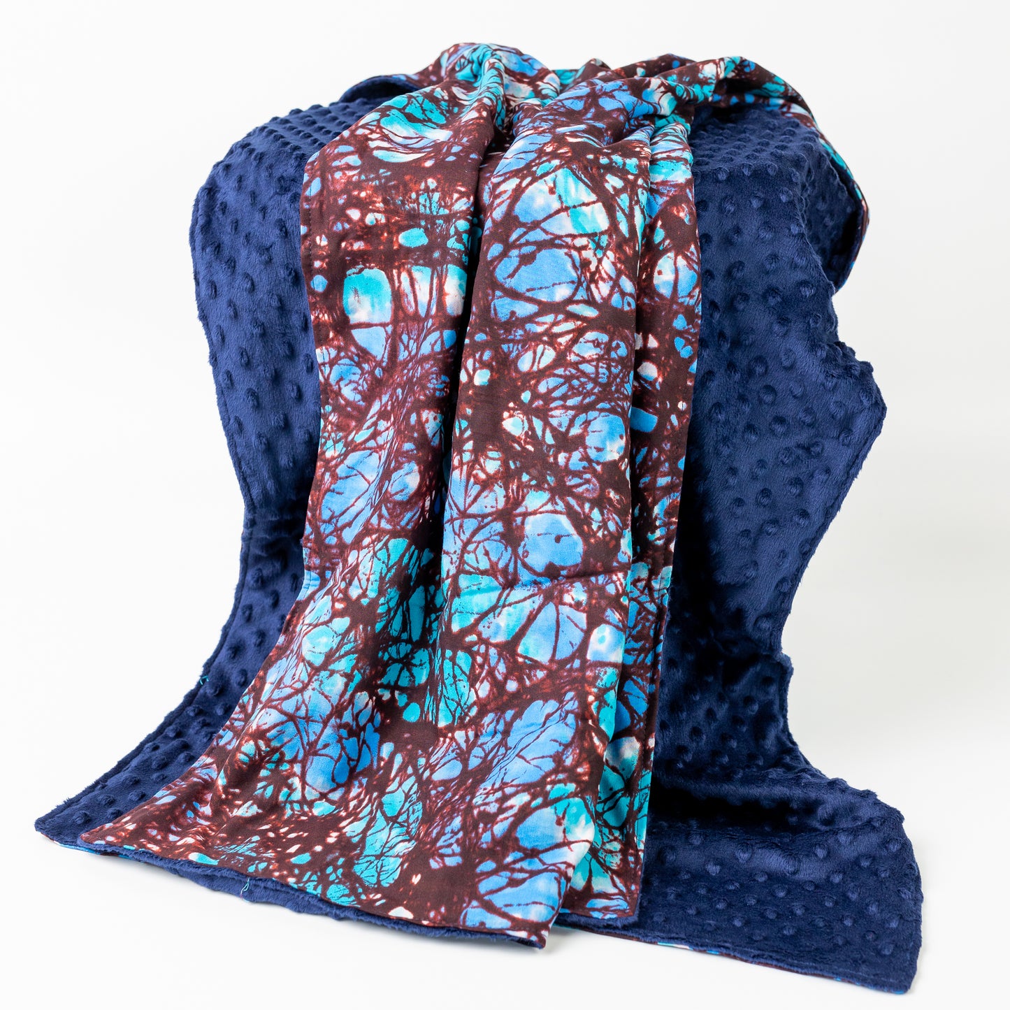 afrikai mintás színes egyenes sál viselés batik