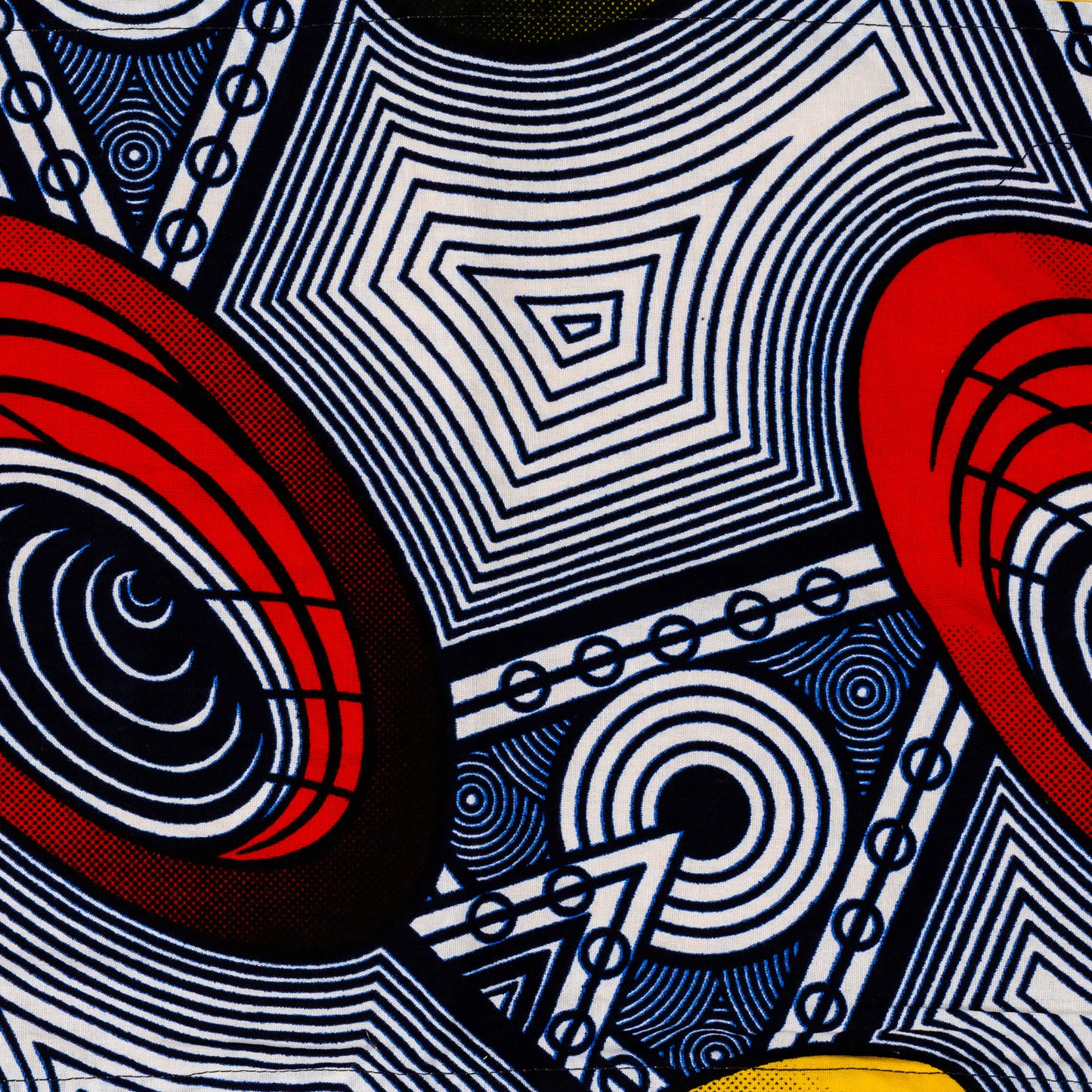 afrikai mintás színes csősál viselés origo