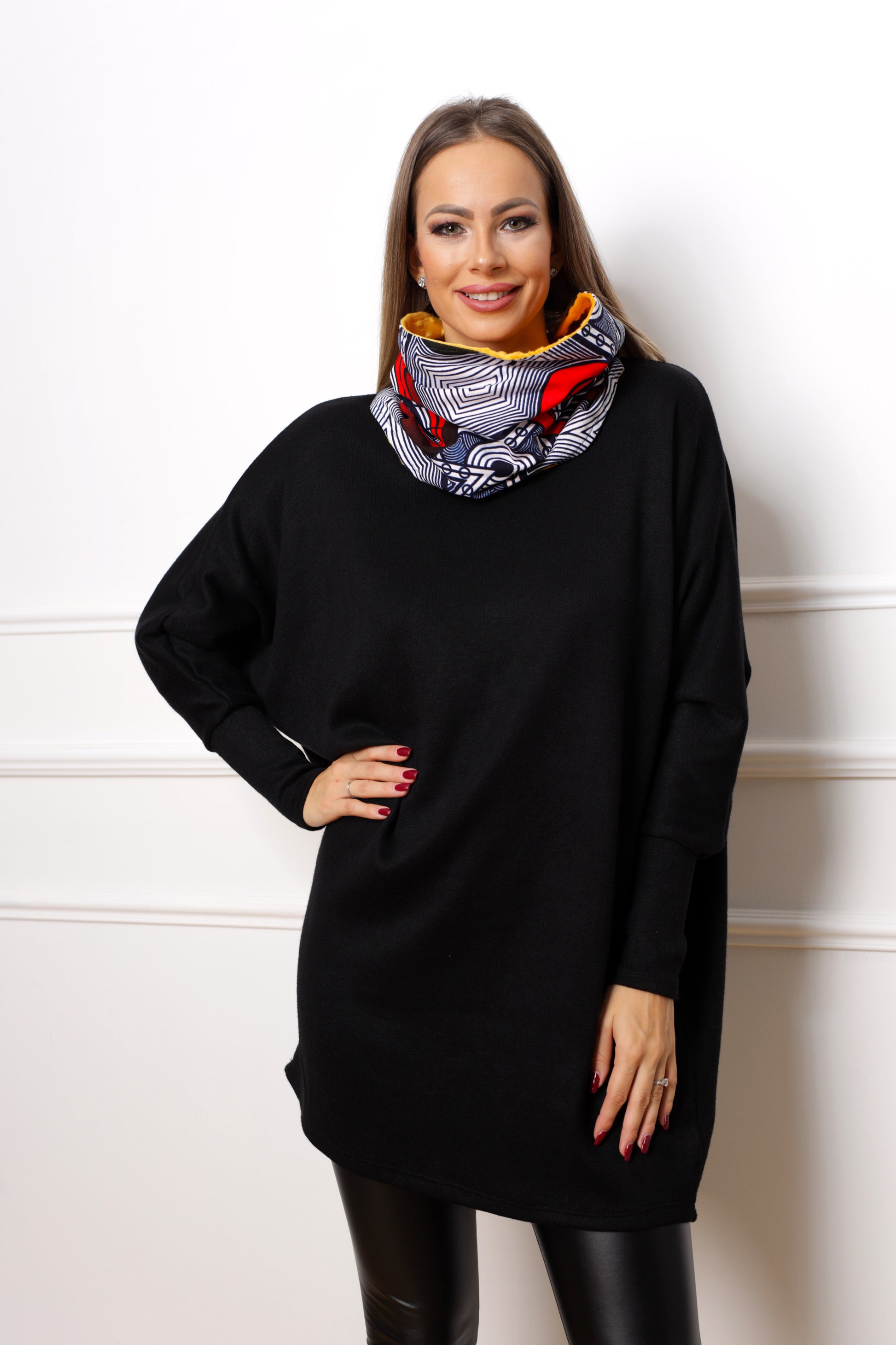 afrikai mintás színes csősál viselés origó