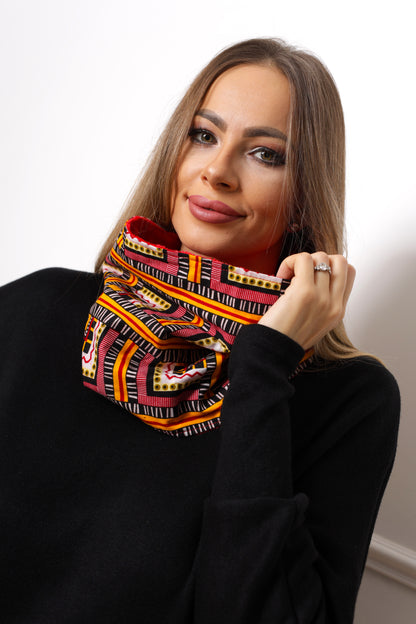 afrikai mintás színes csősál viselés ritmika