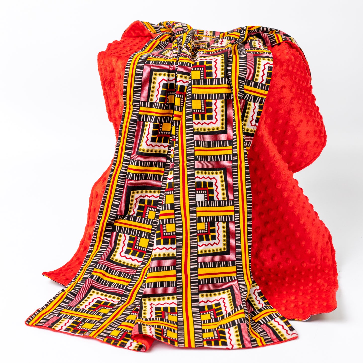 afrikai mintás színes egyenes sál viselés ritmika